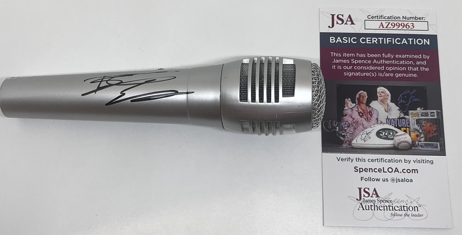 BRETT ELDREDGE SIGNED MICROPHONE COUNTRY MUSIC SINGER BEAT OF THE MUSIC JSA COA