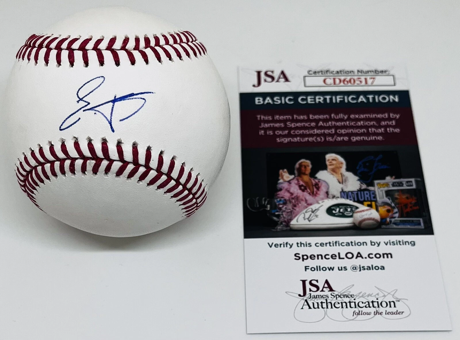 EDUARDO TAIT SIGNED RAWLINGS MAJOR LEAGUE BASEBALL PHILADELPHIA PHILLIES JSA COA