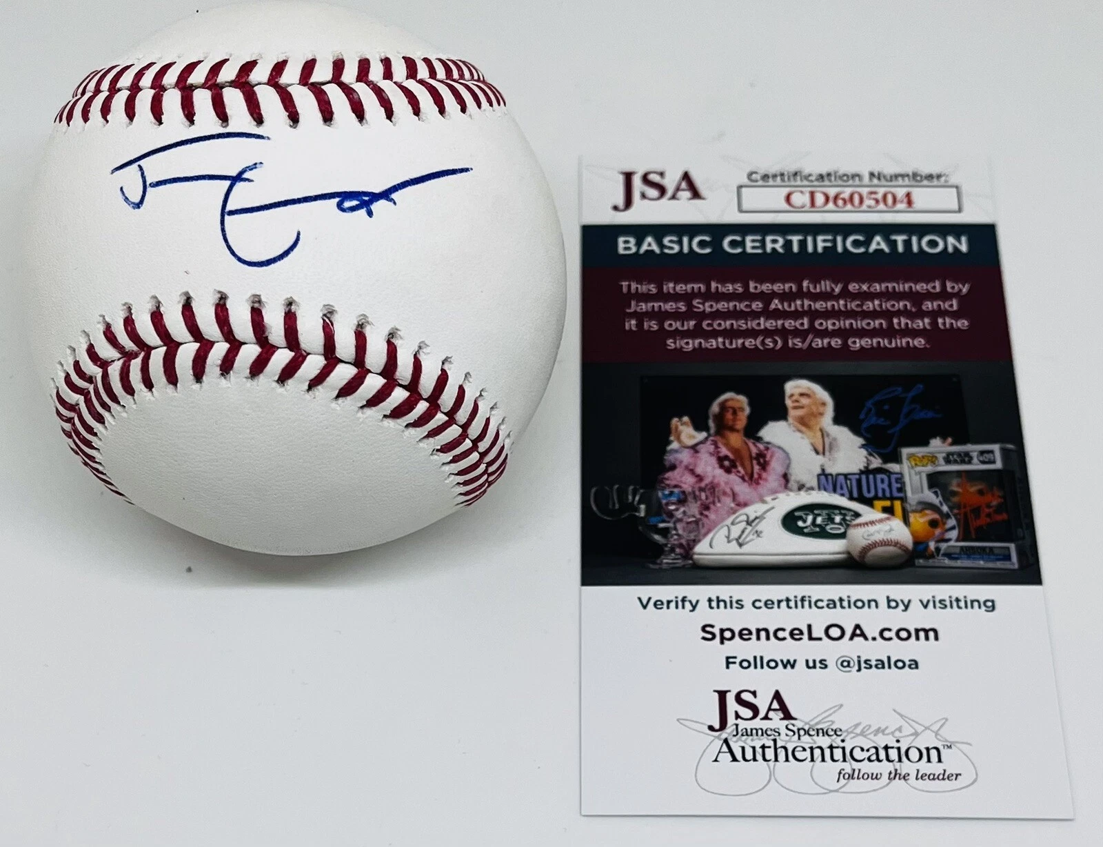 JUSTIN CRAWFORD SIGNED RAWLINGS MLB BASEBALL PHILADELPHIA PHILLIES JSA COA