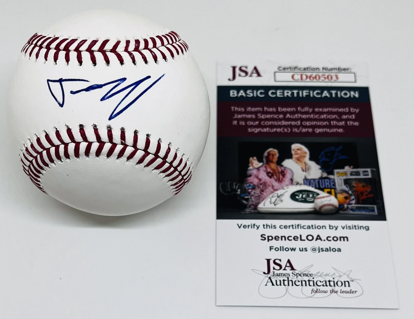 JUSTIN CRAWFORD SIGNED RAWLINGS MLB BASEBALL PHILADELPHIA PHILLIES JSA COA