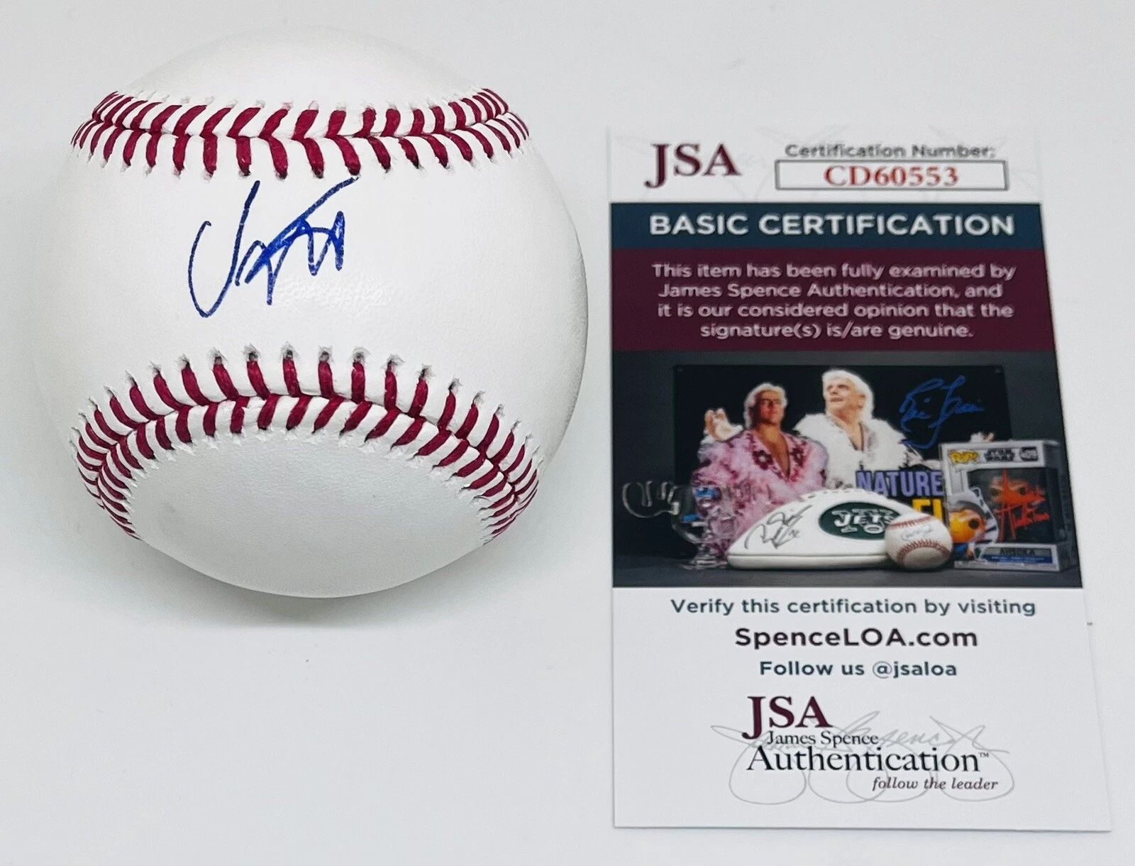 JESUS MADE SIGNED RAWLINGS MAJOR LEAGUE BASEBALL MILWAUKEE BREWERS JSA COA