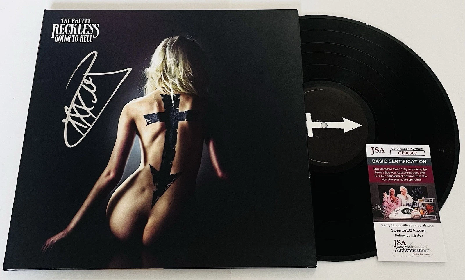 TAYLOR MOMSEN SIGNED THE PRETTY RECKLESS GOING TO HELL LP VINYL RECORD ALBUM JSA