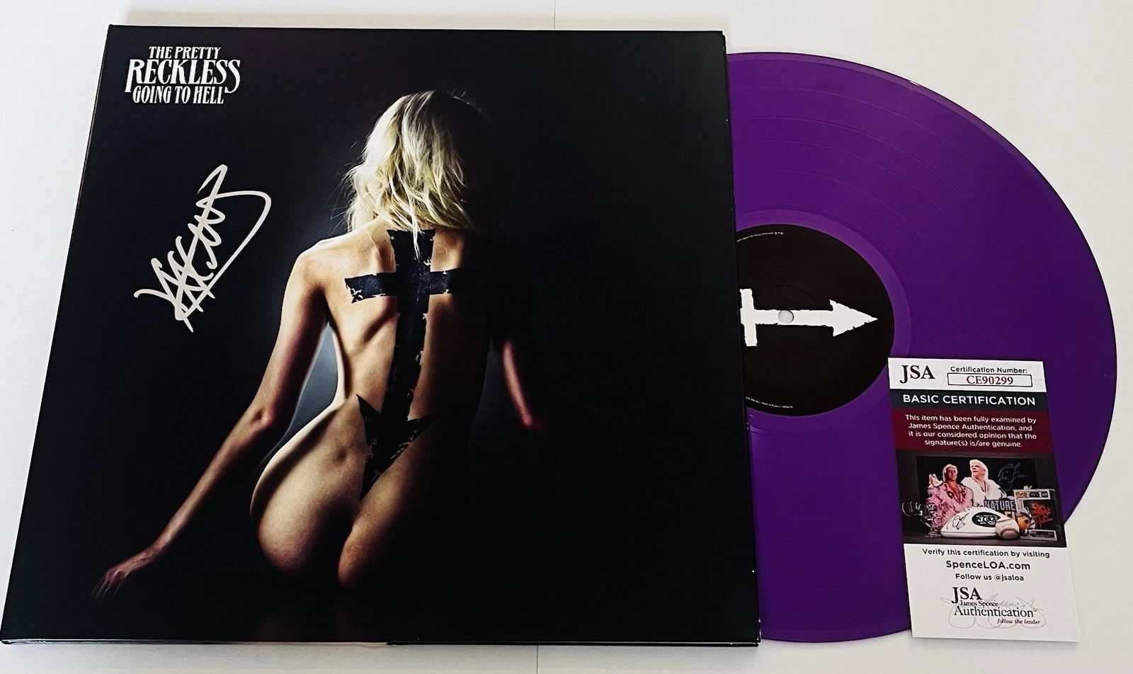 TAYLOR MOMSEN SIGNED THE PRETTY RECKLESS GOING TO HELL LP VINYL RECORD ALBUM JSA