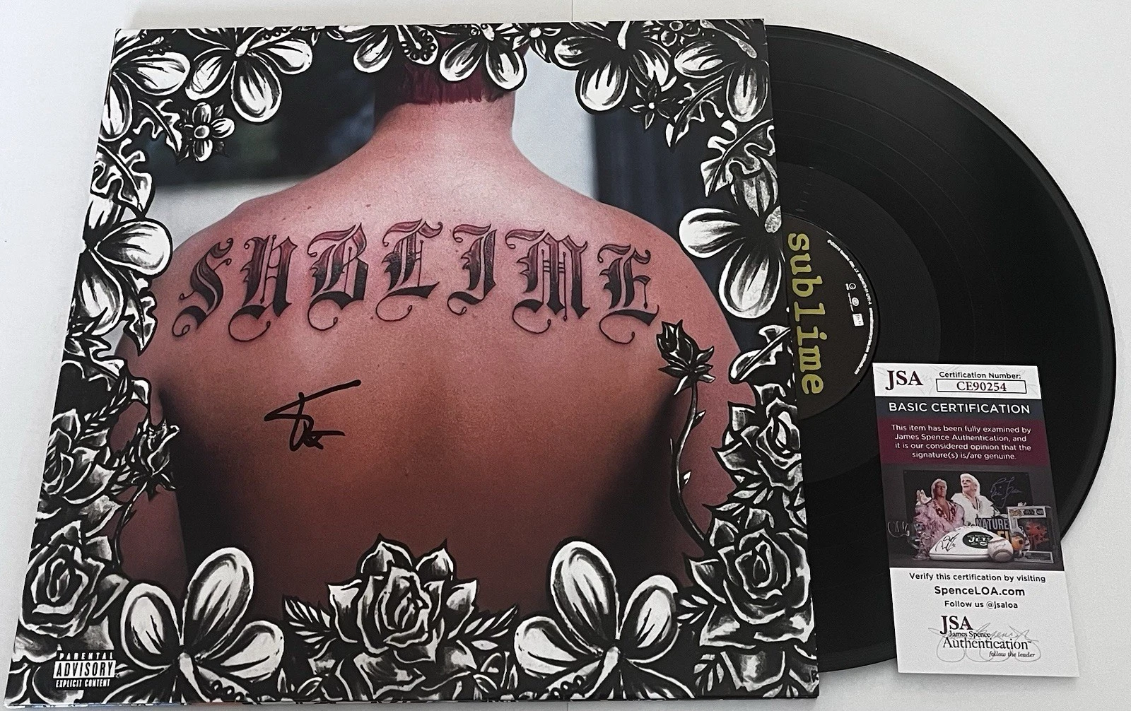 ERIC WILSON SIGNED SUBLIME SELF-TITLED LP VINYL RECORD ALBUM JSA COA