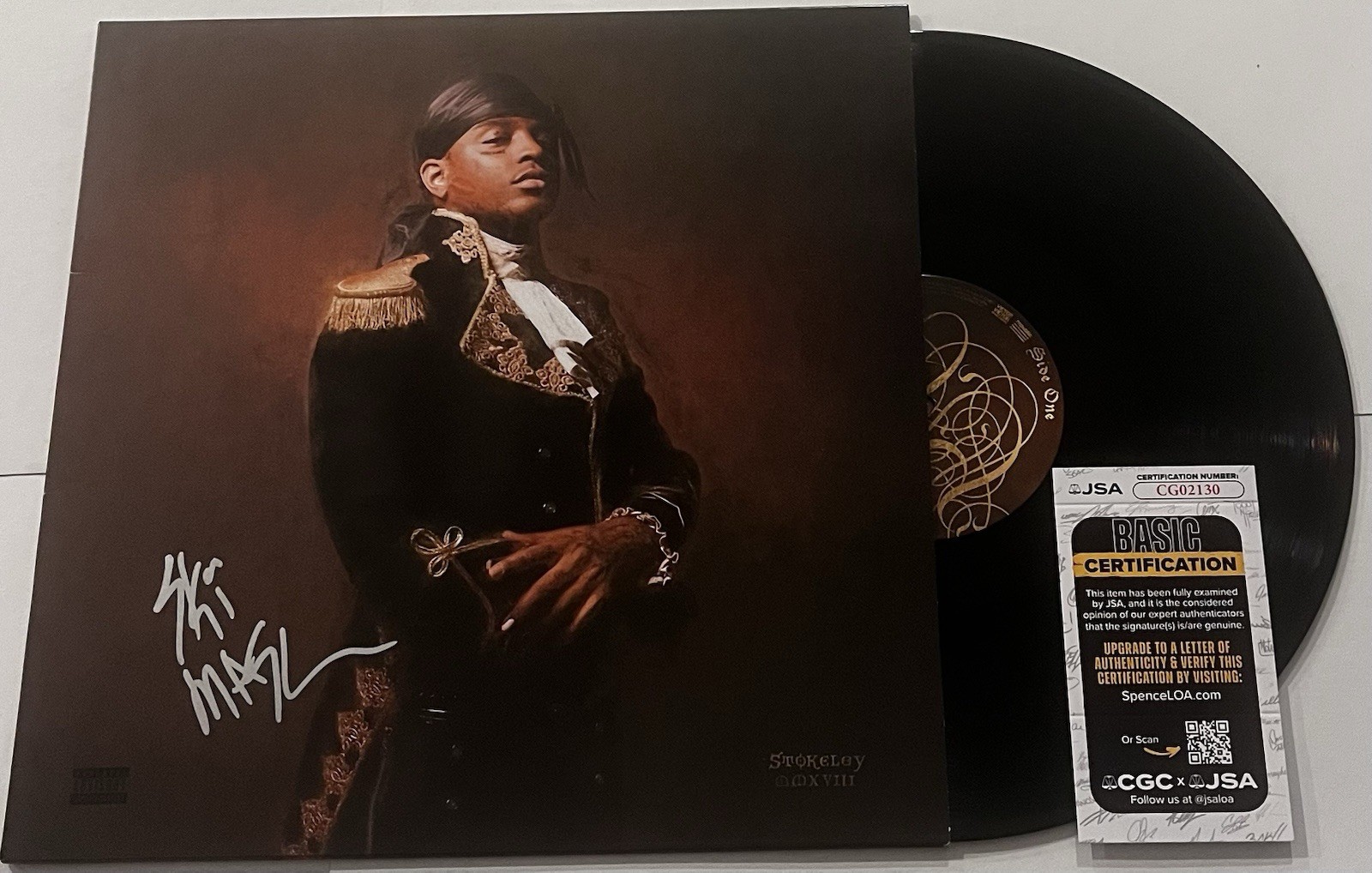 SKI MASK THE SLUMP GOD SIGNED STOKELEY LP VINYL RECORD ALBUM JSA COA