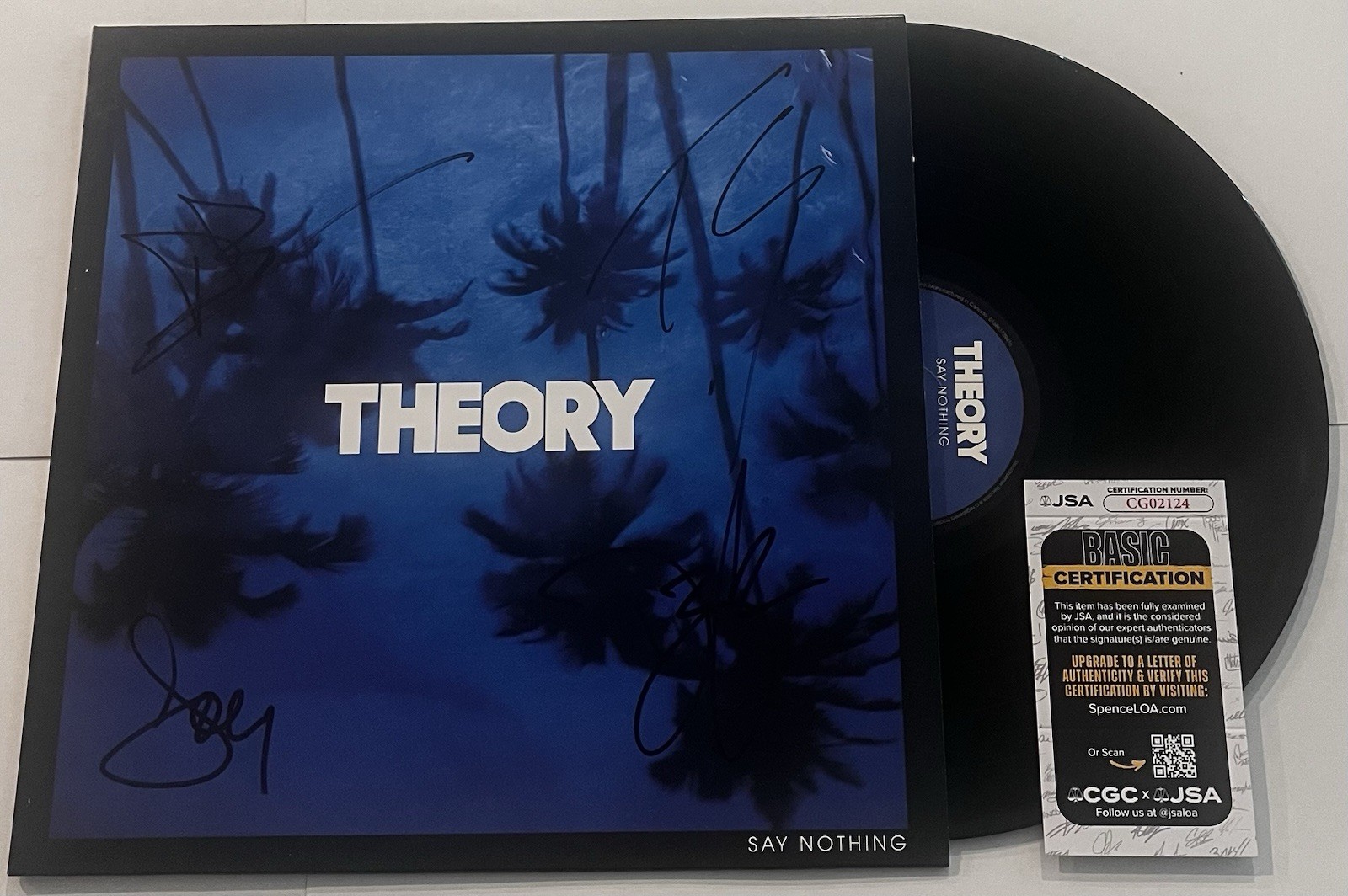 THEORY OF A DEADMAN SIGNED SAY NOTHING LP VINYL RECORD ALBUM TYLER CONNOLLY JSA