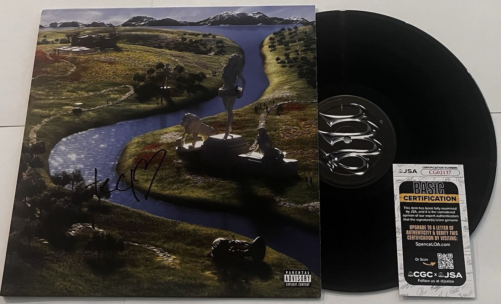 LIL TECCA SIGNED VIRGO WORLD LP VINYL RECORD ALBUM RAPPER JSA COA