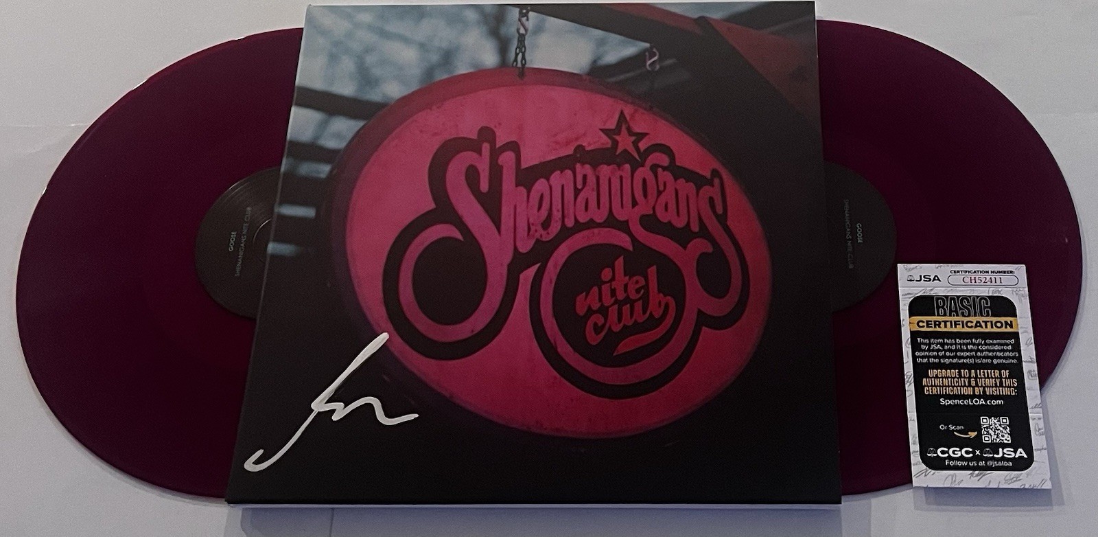 GOOSE BAND RICK MITAROTONDA SIGNED SHENANIGANS NITE CLUB VINYL RECORD ALBUM JSA