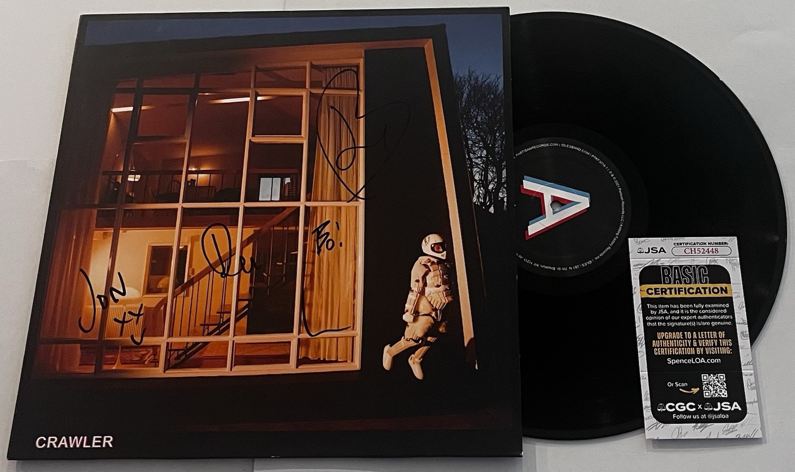 IDLES BAND SIGNED CRAWLER LP VINYL RECORD ALBUM JOE TALBOT +4 JSA COA