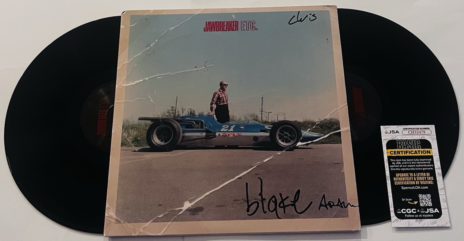 JAWBREAKER BAND SIGNED ETC LP VINYL RECORD ALBUM BLAKE SCHWARZENBACH JSA COA