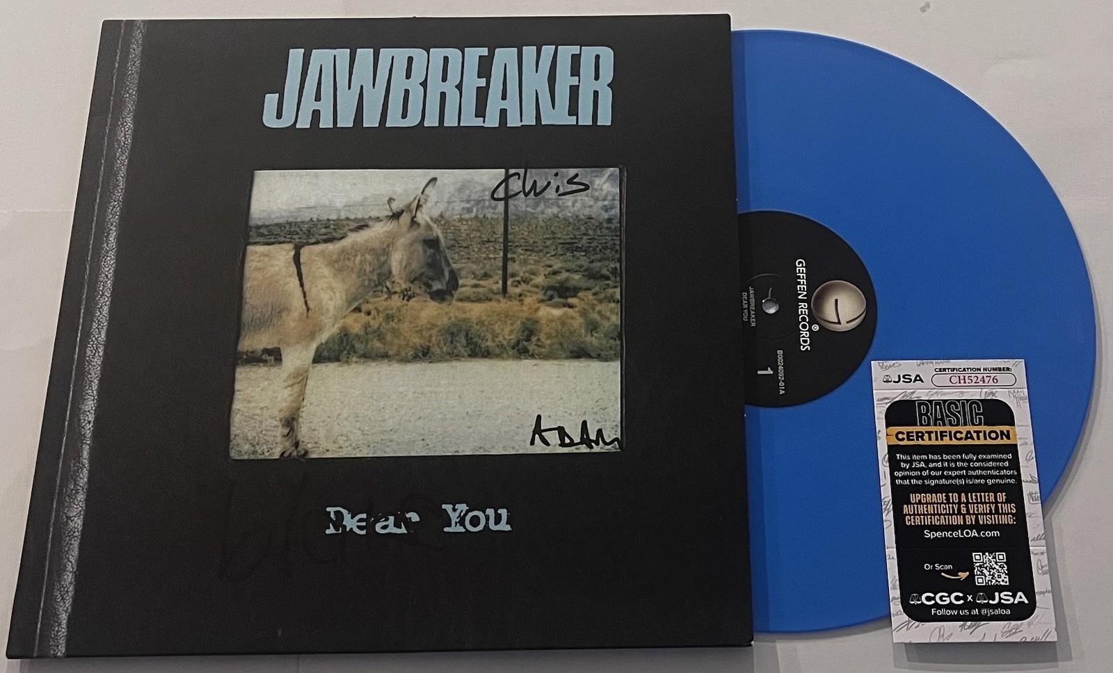 JAWBREAKER BAND SIGNED DEAR YOU LP VINYL RECORD ALBUM BLAKE SCHWARZENBACH JSA