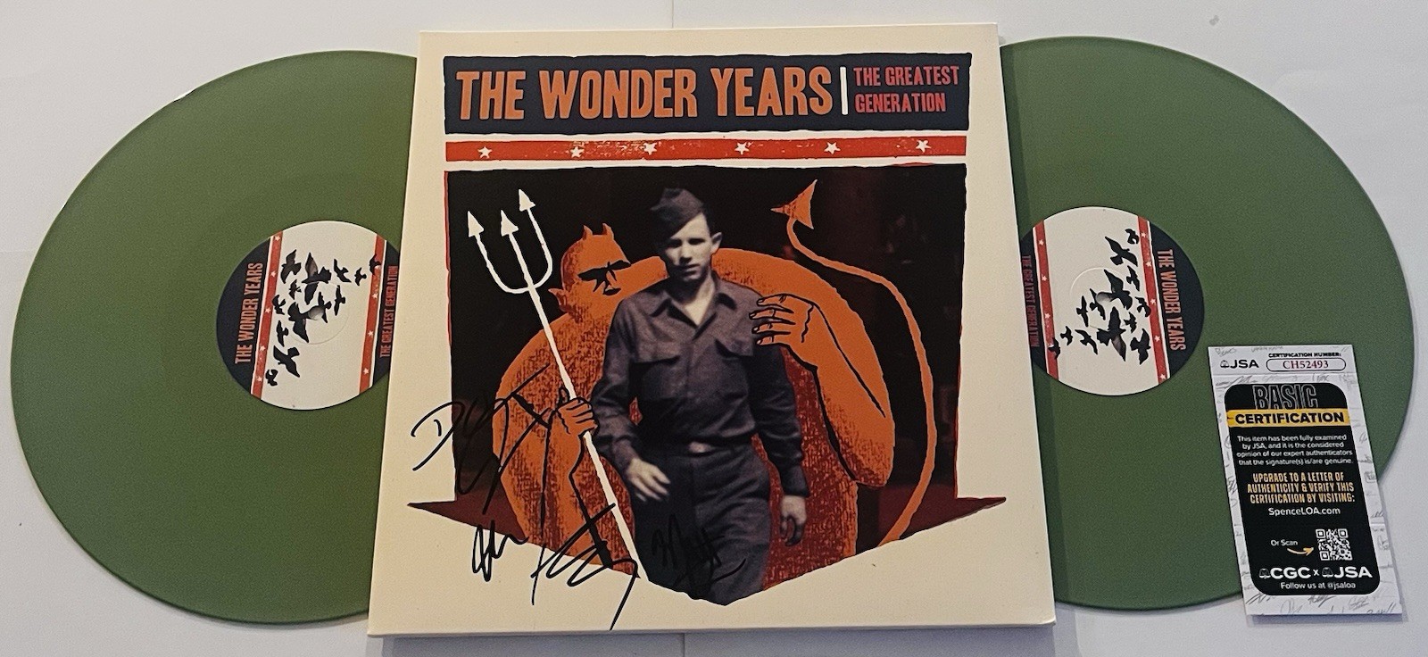 THE WONDER YEARS SIGNED GREATEST GENERATION VINYL RECORD ALBUM DAN CAMPBELL JSA