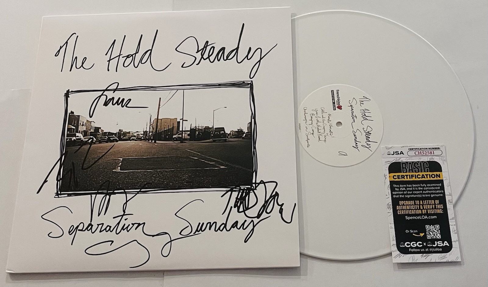 THE HOLD STEADY SIGNED SEPARATION SUNDAY LP VINYL RECORD ALBUM CRAIG FINN +4 JSA