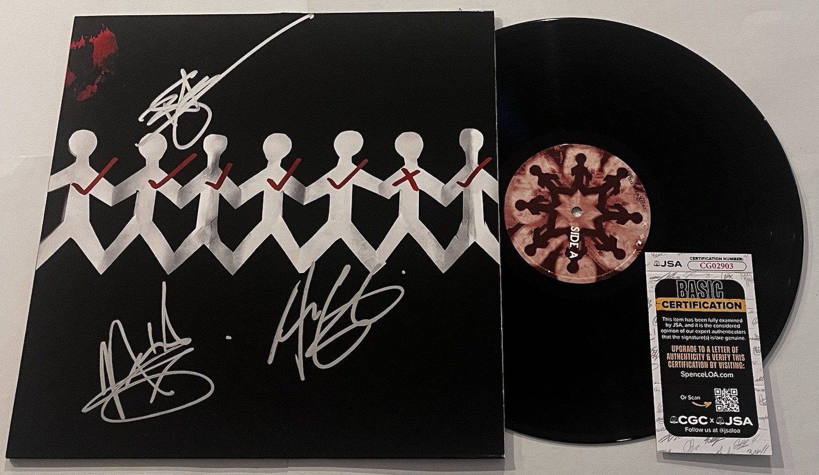 THREE DAYS GRACE SIGNED ONE X LP VINYL RECORD ALBUM ADAM GONTIER JSA COA