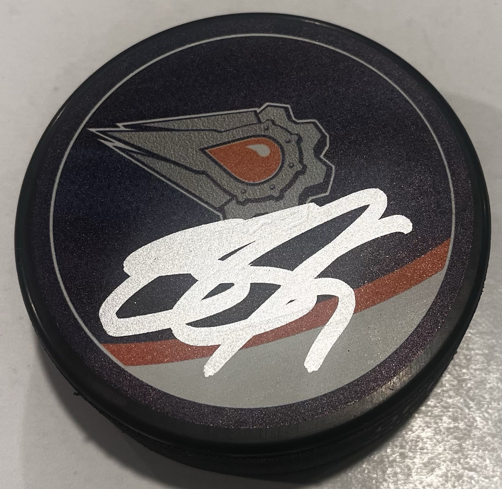 STUART SKINNER SIGNED EDMONTON OILERS HOCKEY PUCK W/ CASE COA