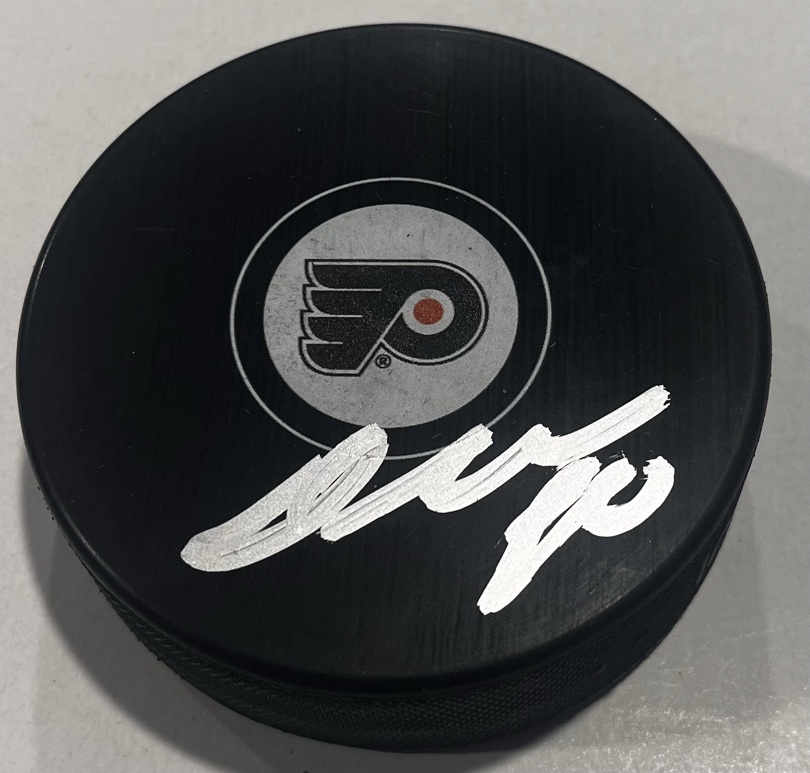 DAN DANIEL VLADAR SIGNED PHILADELPHIA FLYERS HOCKEY PUCK W/ CASE COA