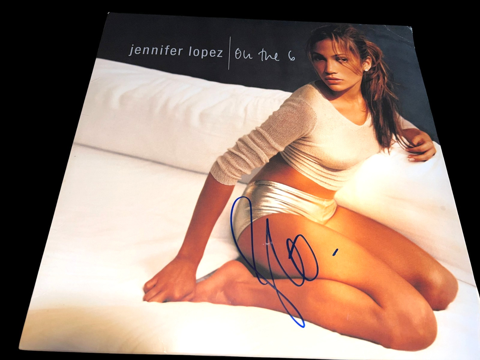 JENNIFER LOPEZ SIGNED AUTOGRAPH ALBUM VINYL ON THE 6 BECKETT BAS COA AUTO D