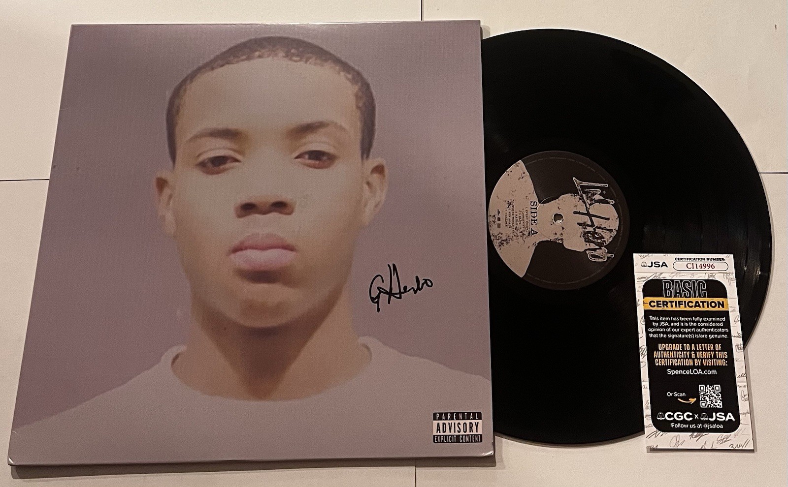 RAPPER G HERBO SIGNED AUTOGRAPHED LIL HERB LP VINYL RECORD ALBUM JSA COA