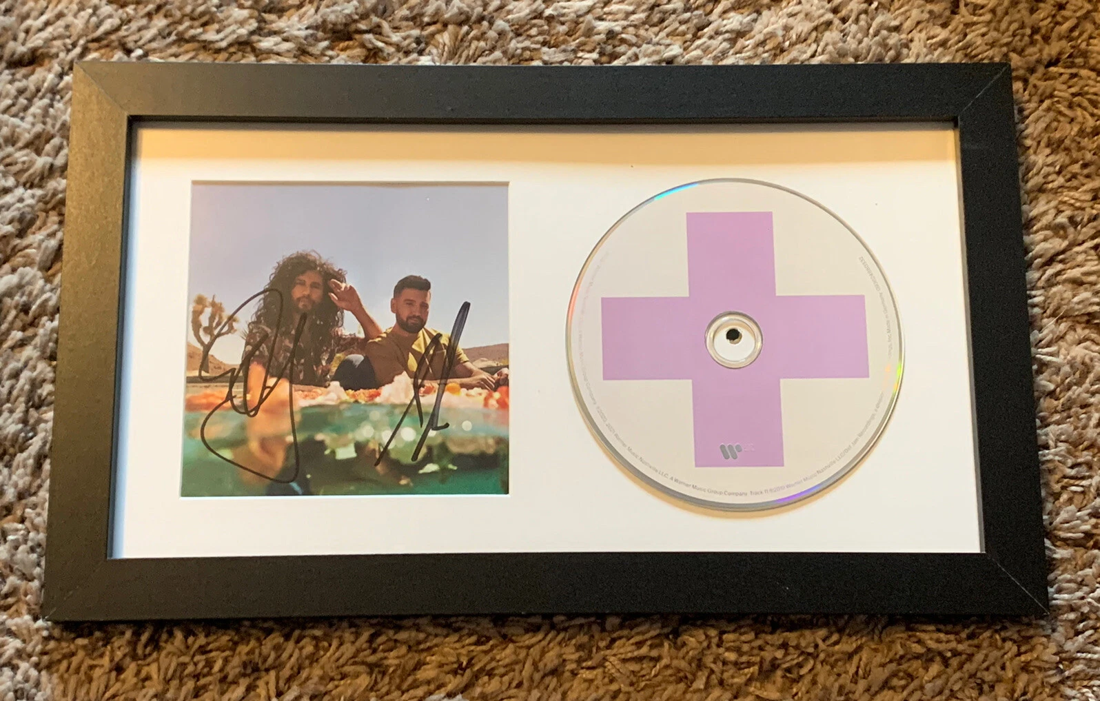 DAN & SHAY SIGNED GOOD THINGS CD FRAMED COUNTRY STARS HOT VERY RARE COA