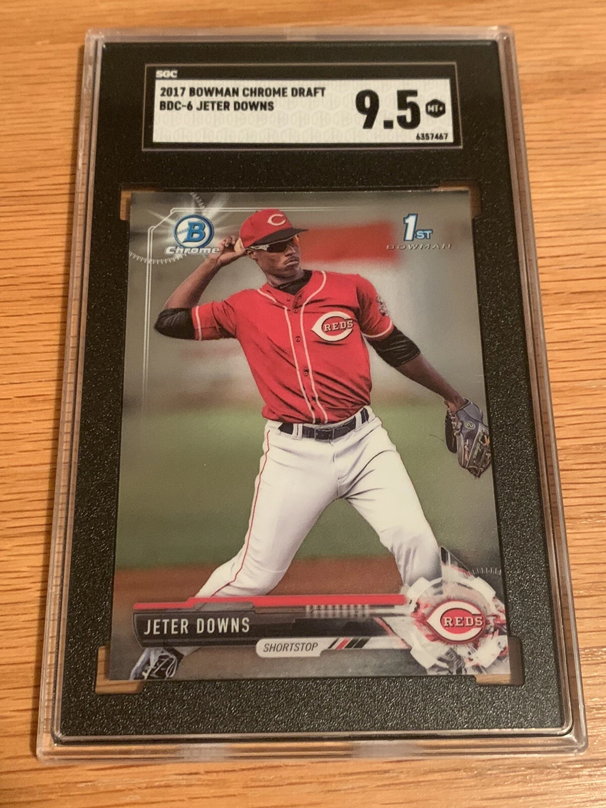 2017 Bowman Draft Chrome Jeter Downs Rookie RC SGC 9.5 MINT+ RED SOX