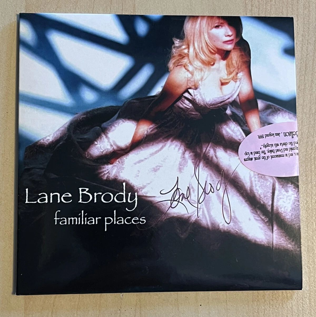 LANE BRODY HAND SIGNED FAMILIAR PLACES CD COUNTRY MUSIC STAR VERY RARE COA