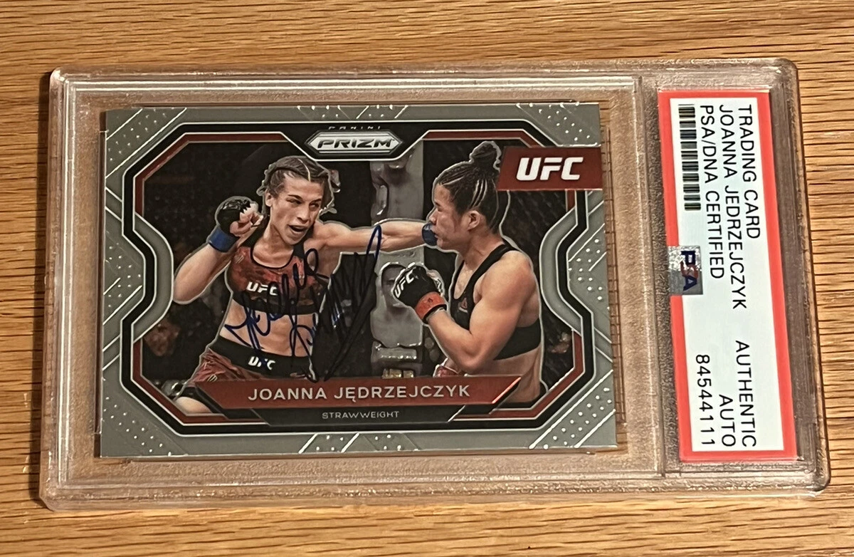 2021 Panini PRIZM UFC #180 JOANNA JEDRZEJCZYK STRAWWEIGHT SIGNED AUTO RC PSA/DNA