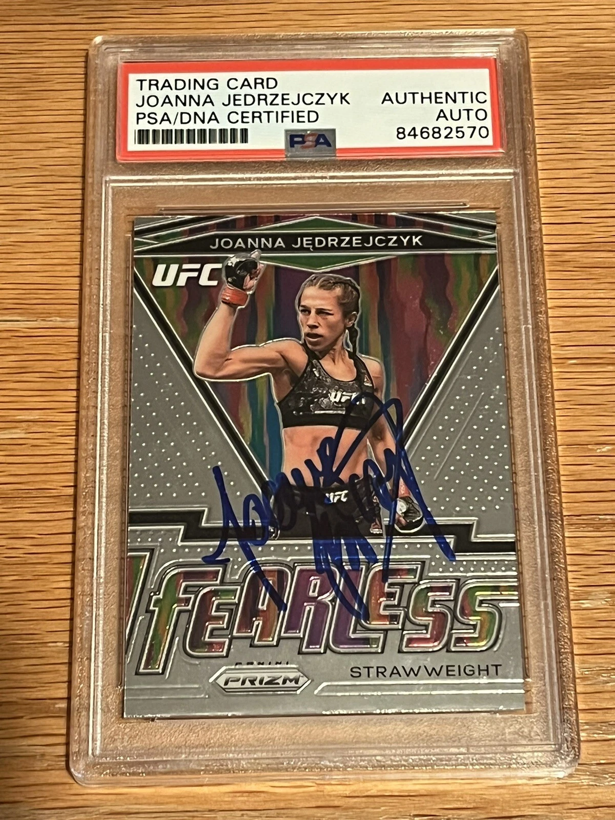 2021 Panini PRIZM UFC JOANNA JEDRZEJCZYK FEARLESS SIGNED AUTO RC PSA/DNA