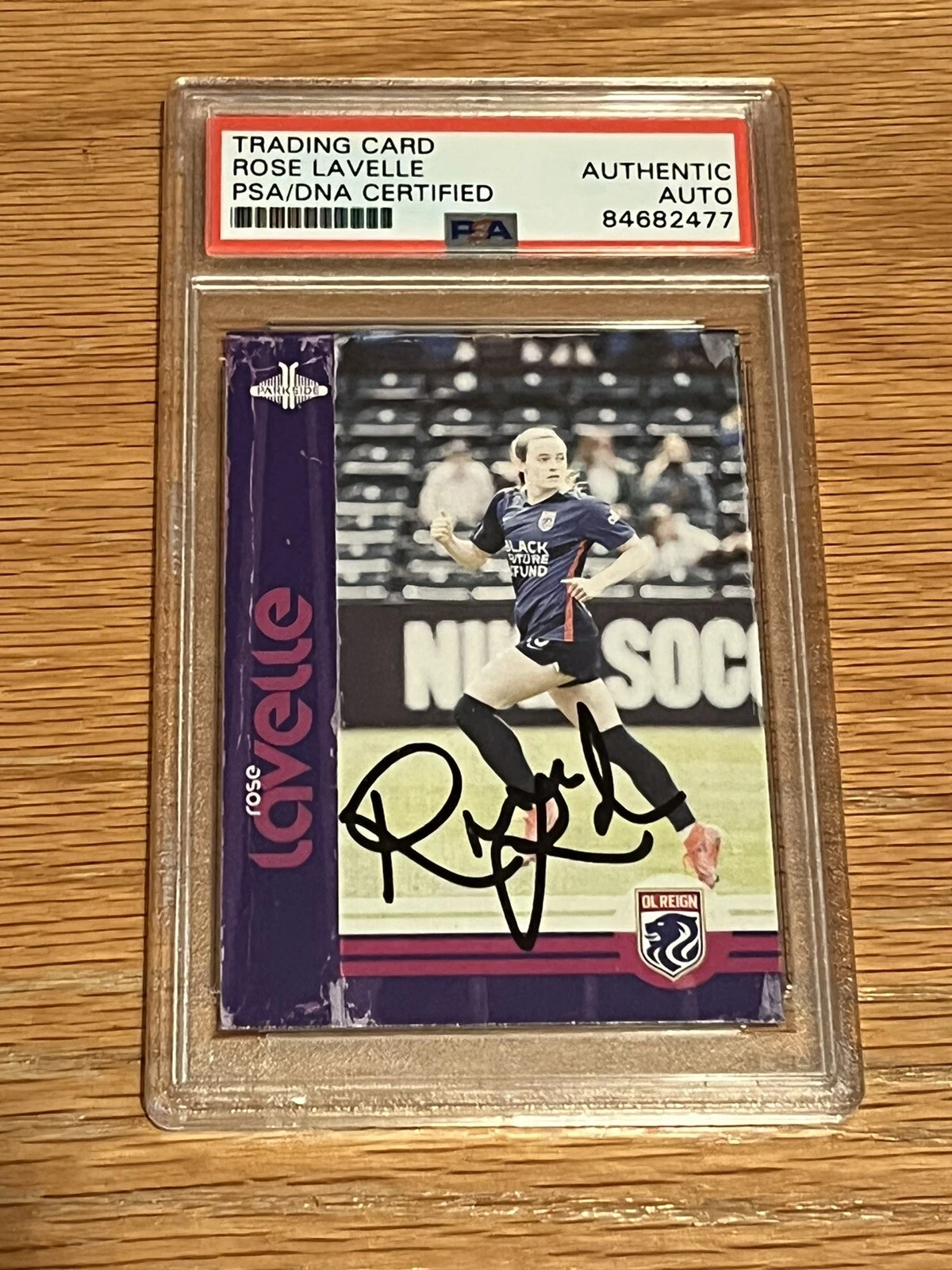 2021 Parkside NWSL Rose Lavelle Signed Auto Vintage Rookie RC OL Reign USWNT PSA