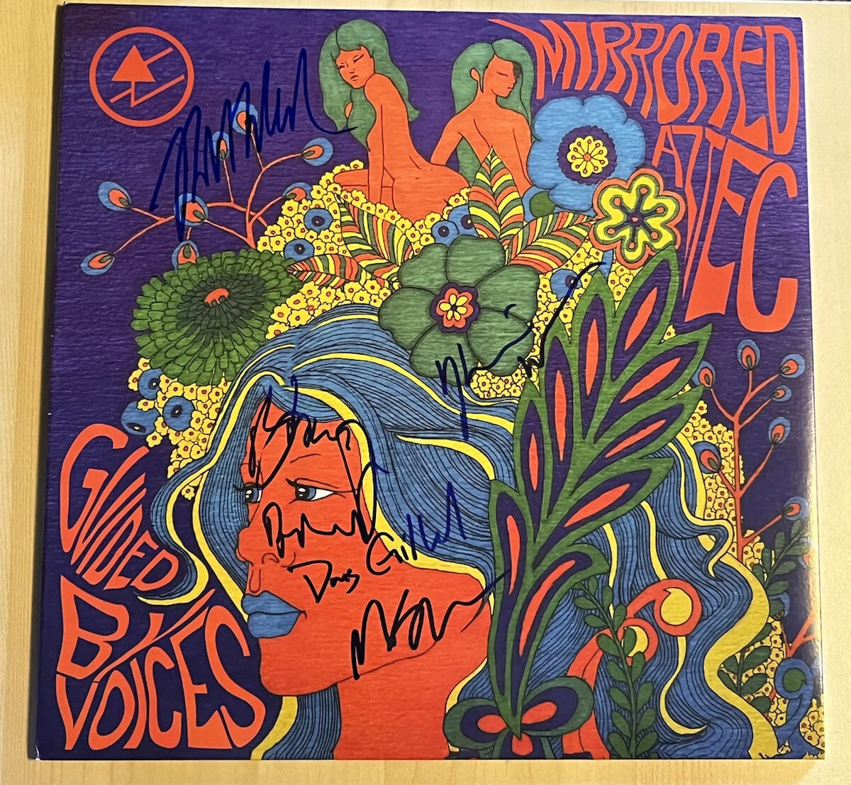 GUIDED BY VOICES FULL BAND SIGNED LP VINYL RECORD ALBUM ROBERT POLLARD COA