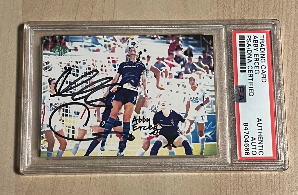 2021 Parkside NWSL Volume 2 Abby Erceg SIGNED AUTO RC Majesty SP Foil #M1 PSA