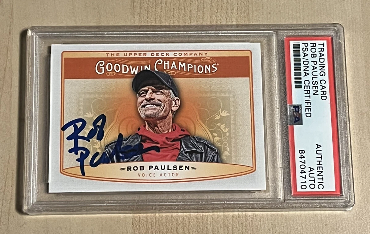 2019 Upper Deck Goodwin Champions Rob Paulsen SIGNED AUTO Voice Actor PSA DNA