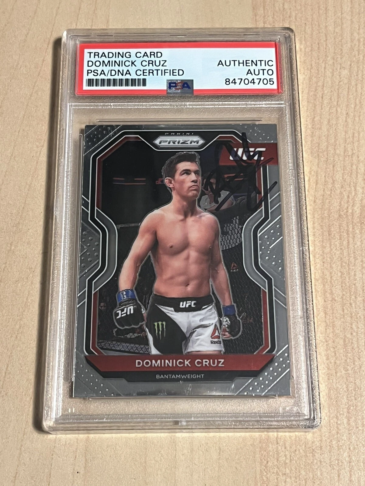 Dominick Cruz 2021 Panini Prizm UFC MMA RC Rookie Signed Auto PSA/DNA