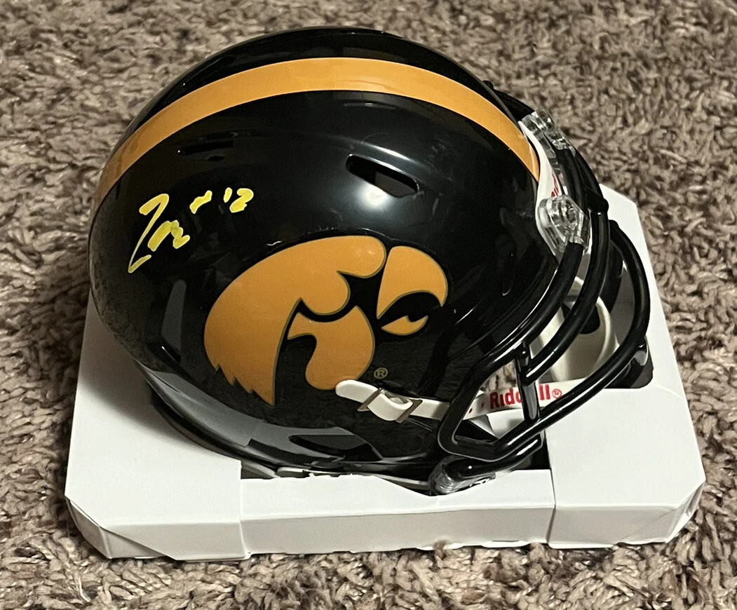 CADE MCNAMARA HAND SIGNED MINI HELMET AUTOGRAPHED IOWA HAWKEYES FOOTBALL COA