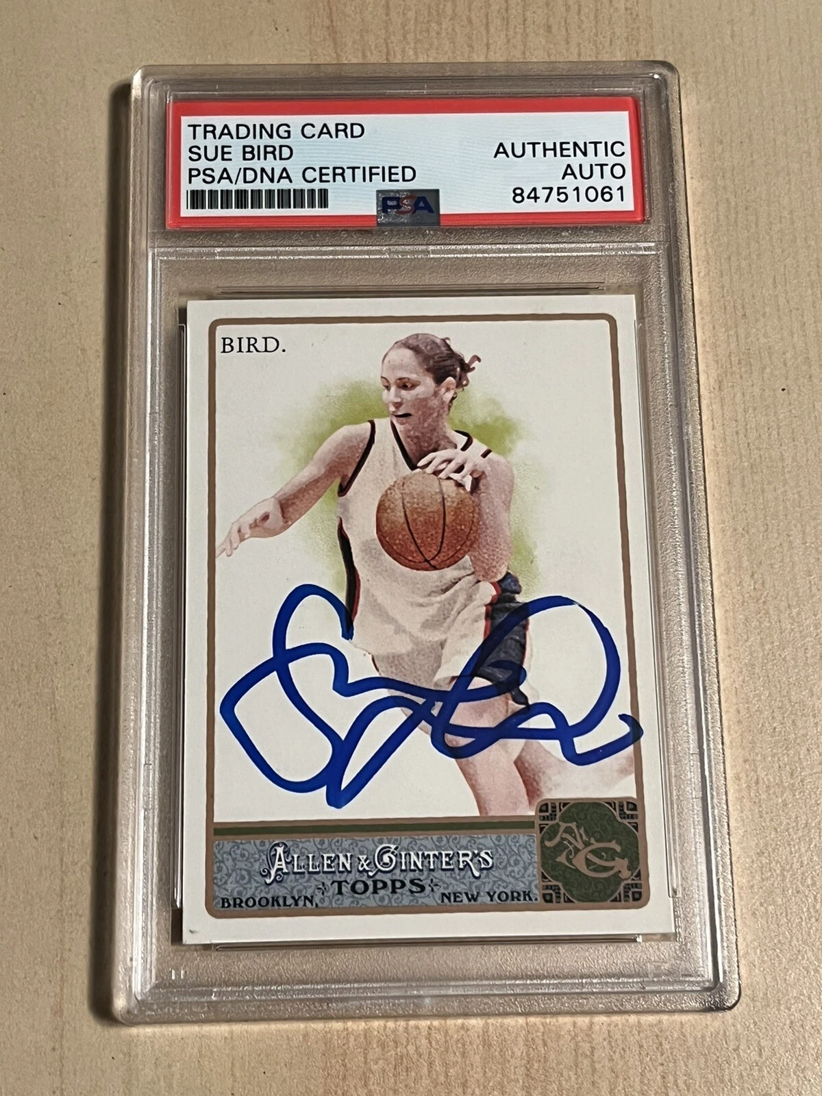 SUE BIRD Signed AUTO 2011 Allen and Ginter RC ROOKIE 