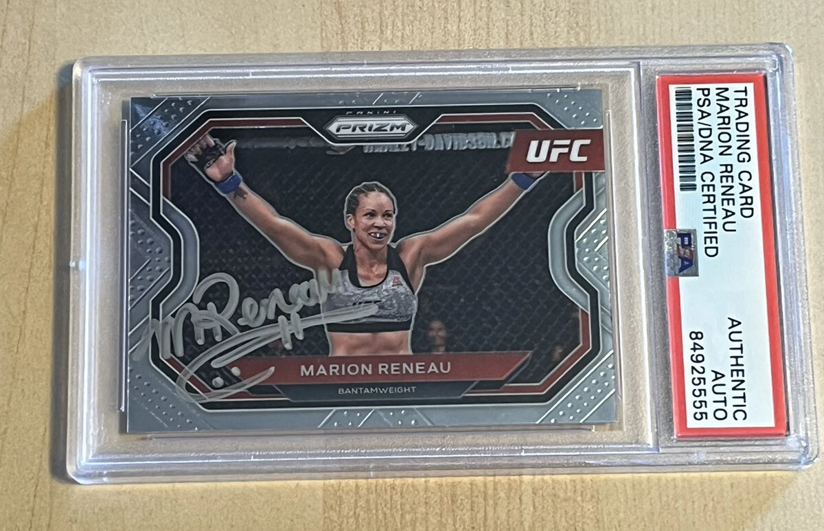 2021 PANINI PRIZM UFC BASE #133 MARION RENEAU SIGNED AUTO ROOKIE RC PSA/DNA