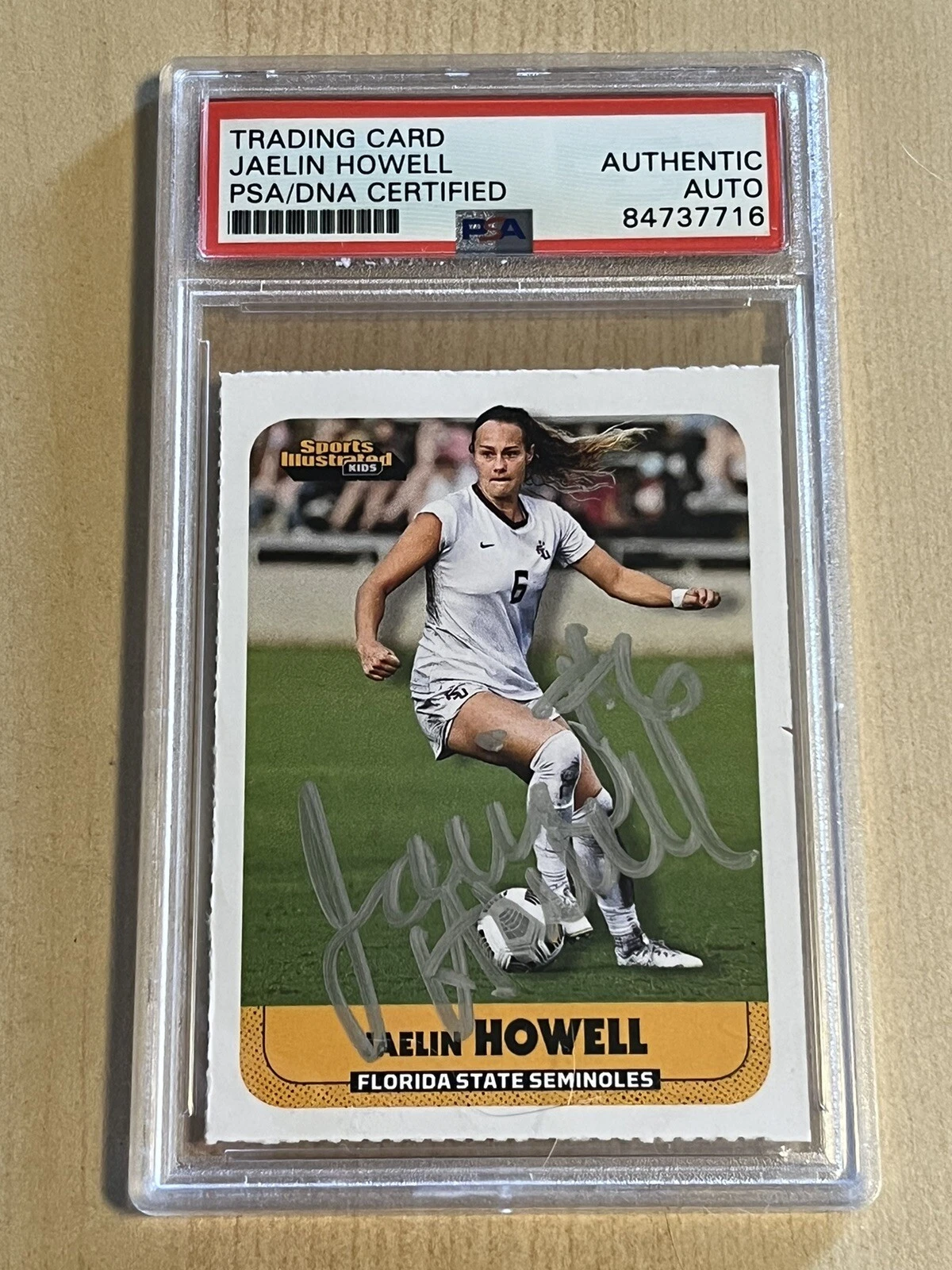 JAELIN HOWELL SIGNED AUTO ROOKIE 2021 Sports Illustrated Si for Kids USWNT PSA