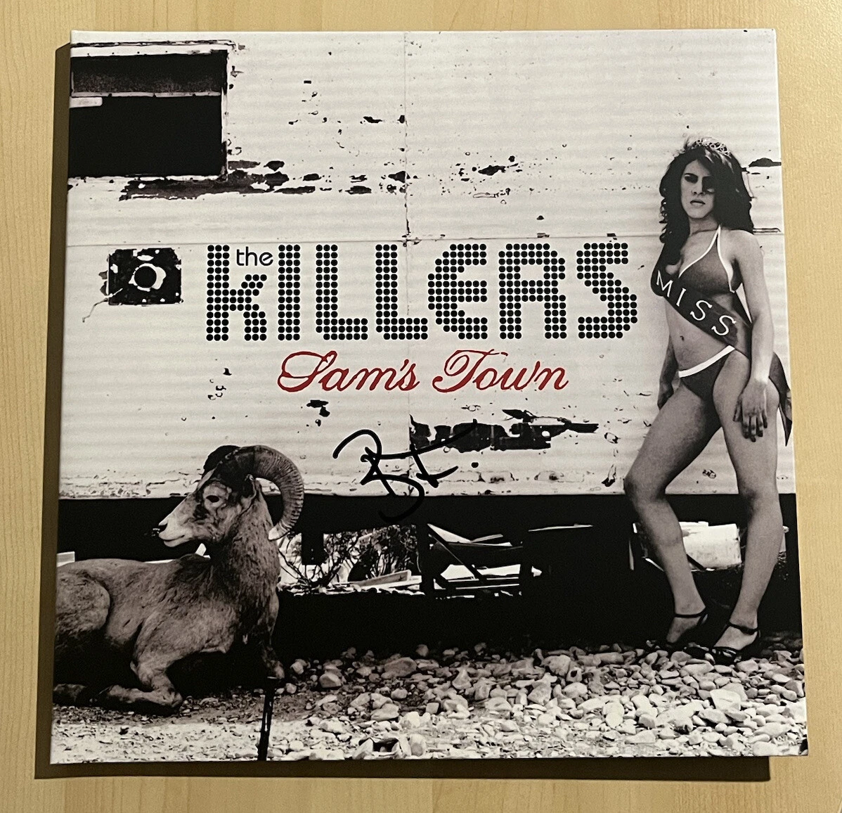 BRANDON FLOWERS HAND SIGNED LP VINYL RECORD ALBUM THE KILLERS LEAD SINGER COA