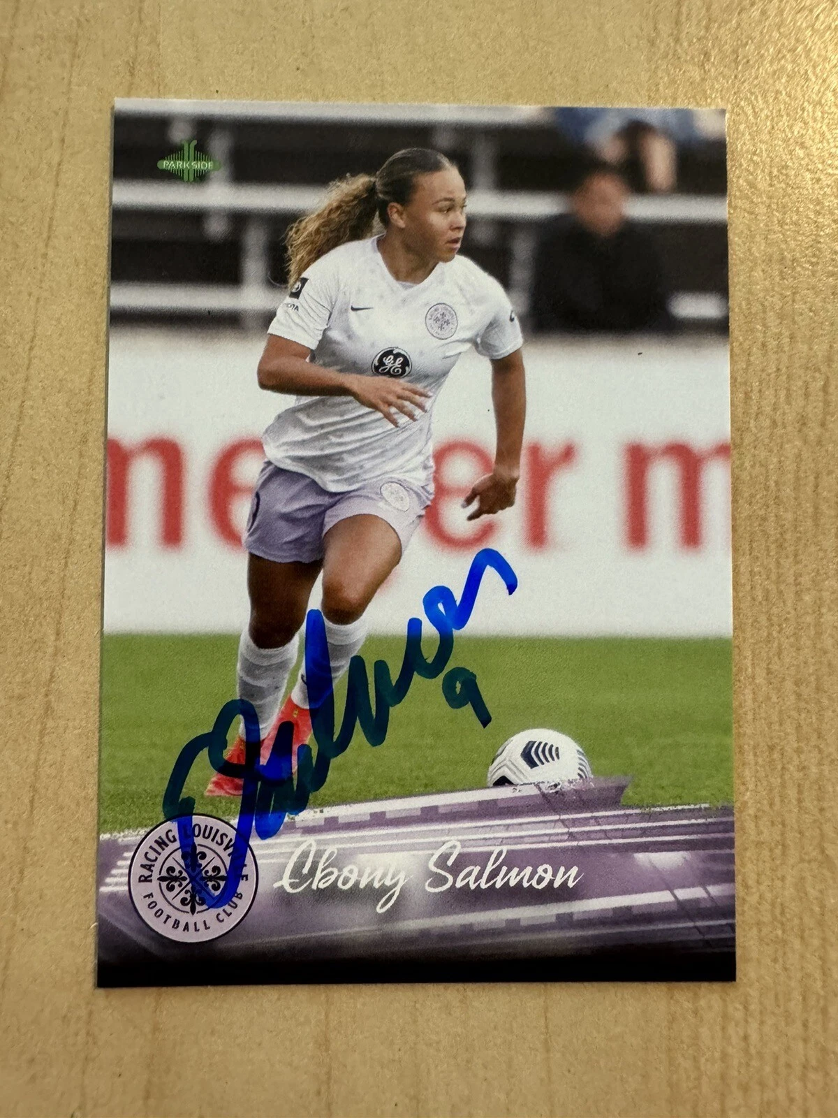 Ebony Salmon SIGNED AUTO 2021 Parkside NWSL Volume 2 Card #222 LOUISVILLE/ DASH