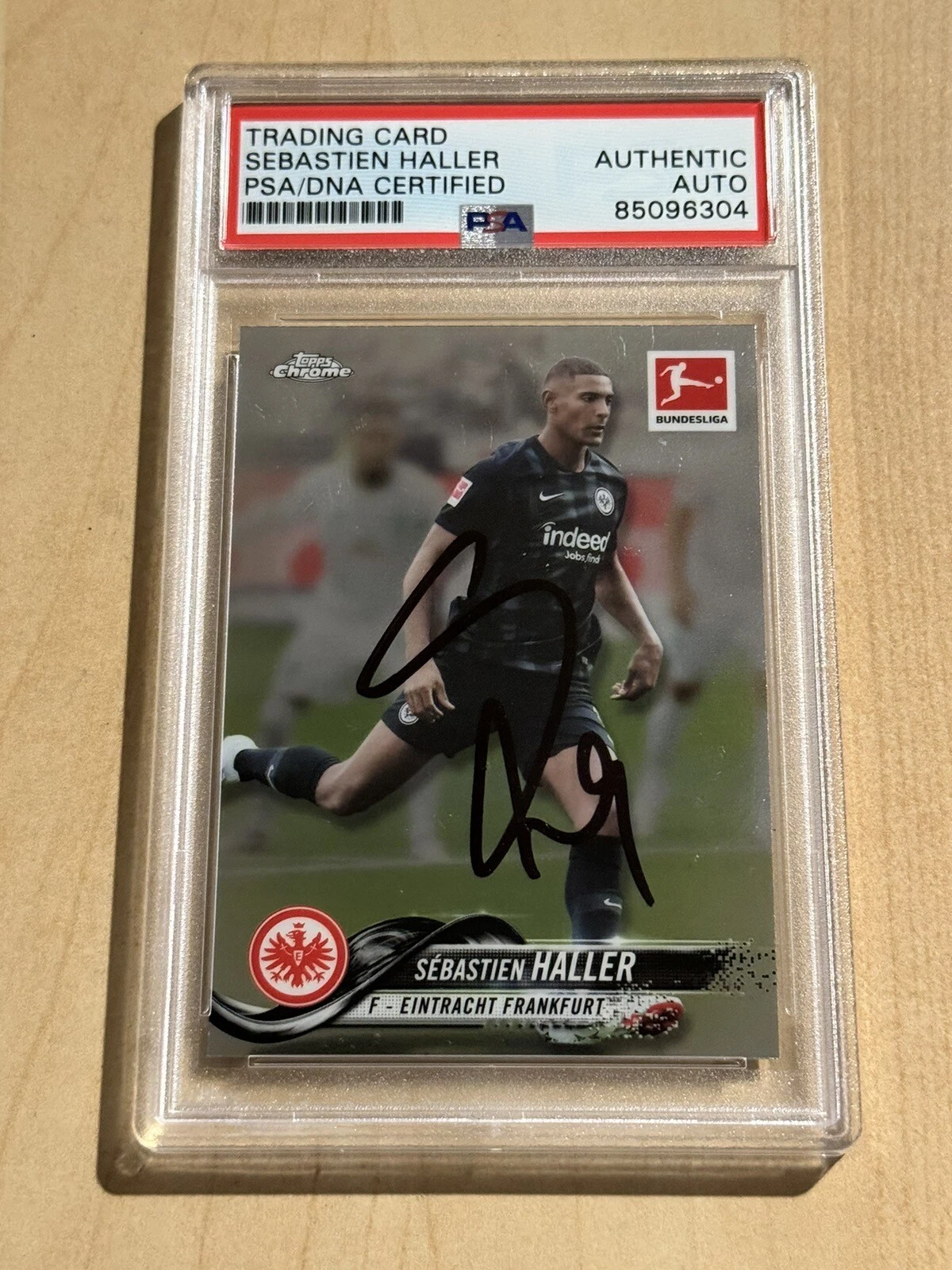 2018-19 Topps Chrome Bundesliga Sebastien Haller RC SIGNED AUTO PSA