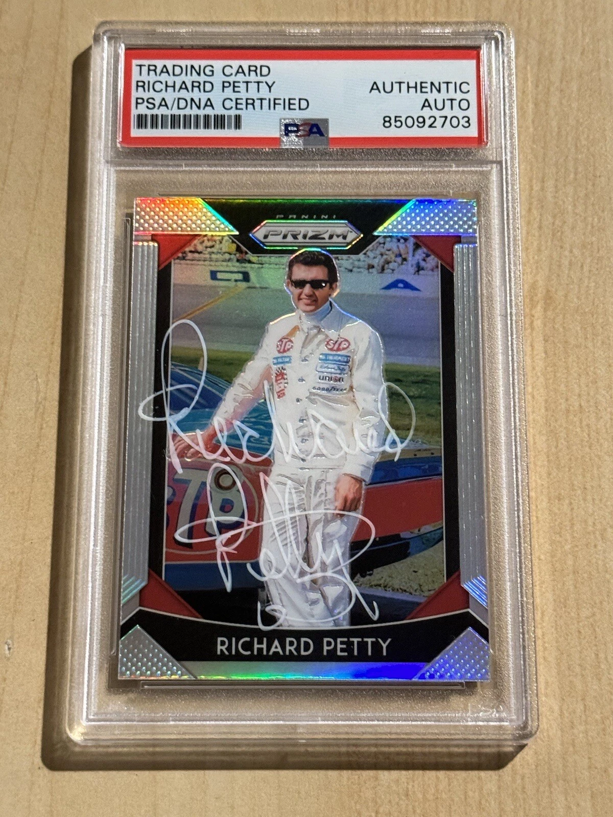 2019 Panini Prizm Silver SP Richard Petty #40 PSA Authentic PSA/DNA Cert Auto