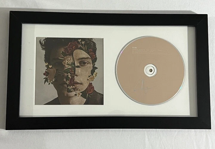 SHAWN MENDES HAND SIGNED CD FRAMED HOT SINGER POP STAR VERY RARE COA