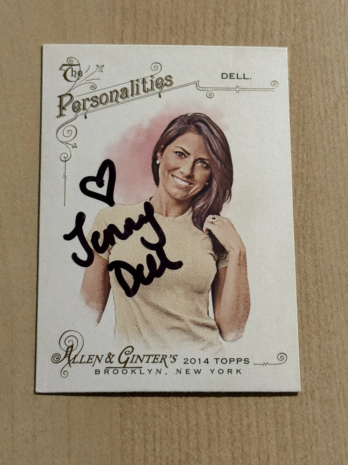 2014 Topps Allen & Ginter Jenny Dell SIGNED AUTO #164 RARE