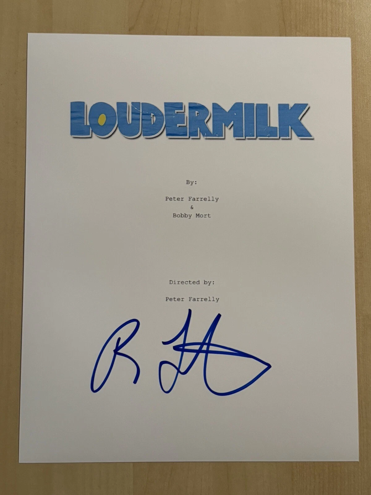 RON LIVINGSTON SIGNED SCRIPT COVER ACTOR AUTOGRAPHED LOUDERMILK STAR COA