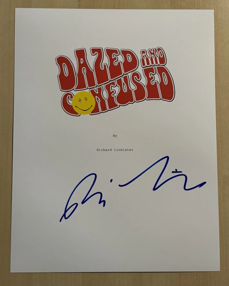 RICHARD LINKLATER SIGNED SCRIPT COVER AUTOGRAPH DAZED AND CONFUSED DIRECTOR COA