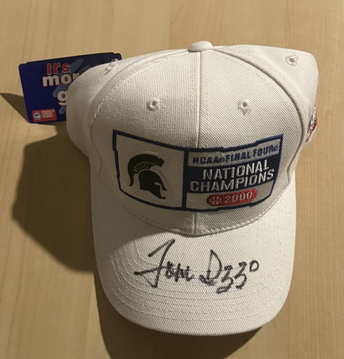 TOM IZZO SIGNED 2000 CHAMPIONSHIP HAT MICHIGAN STATE BASKETBALL AUTOGRAPHED COA COLLECTIBLE MEMORABILIA