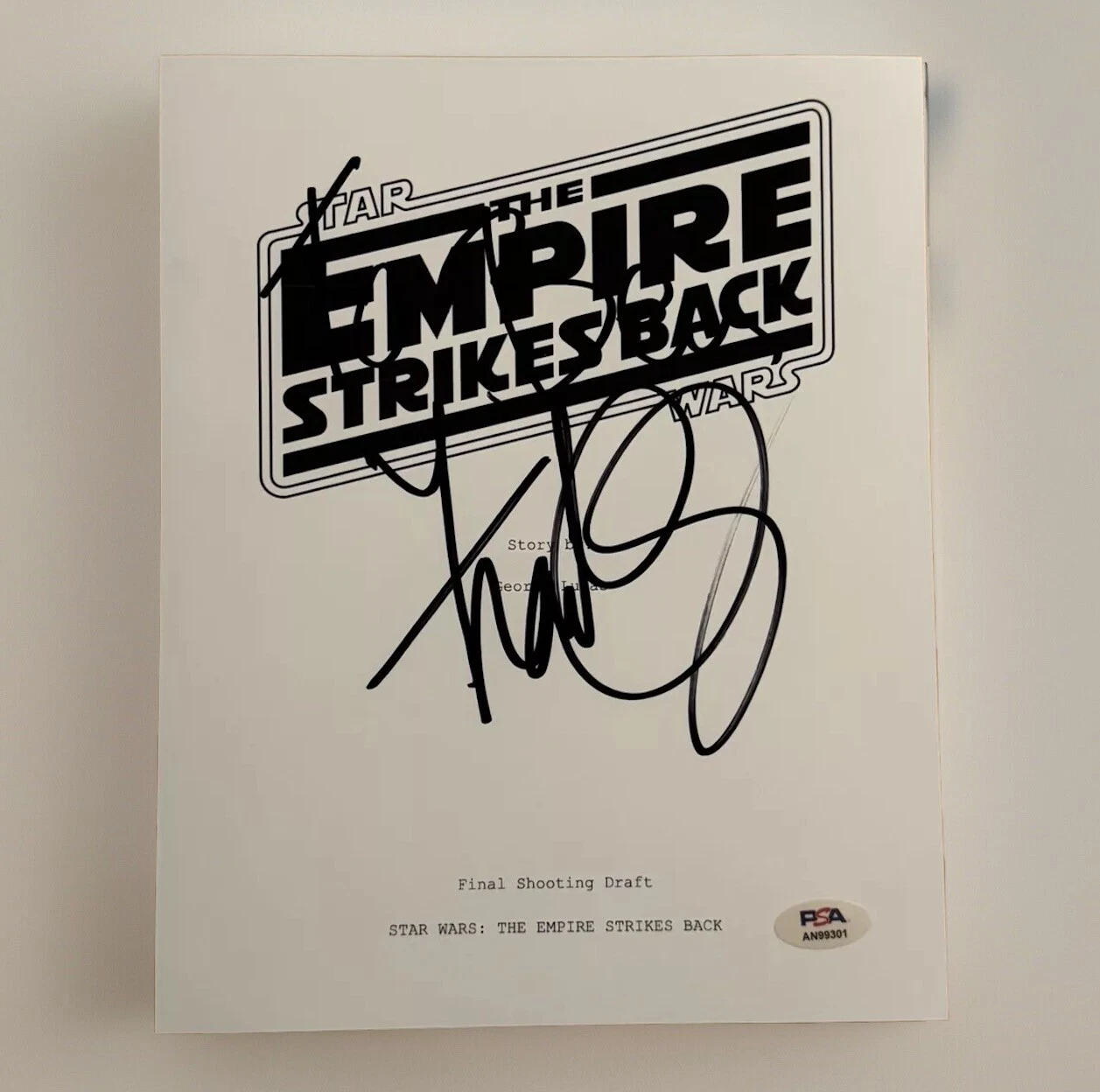 FRANK OZ SIGNED 8x10 SCRIPT COVER ACTOR AUTOGRAPHED STAR WARS YODA PSA COA