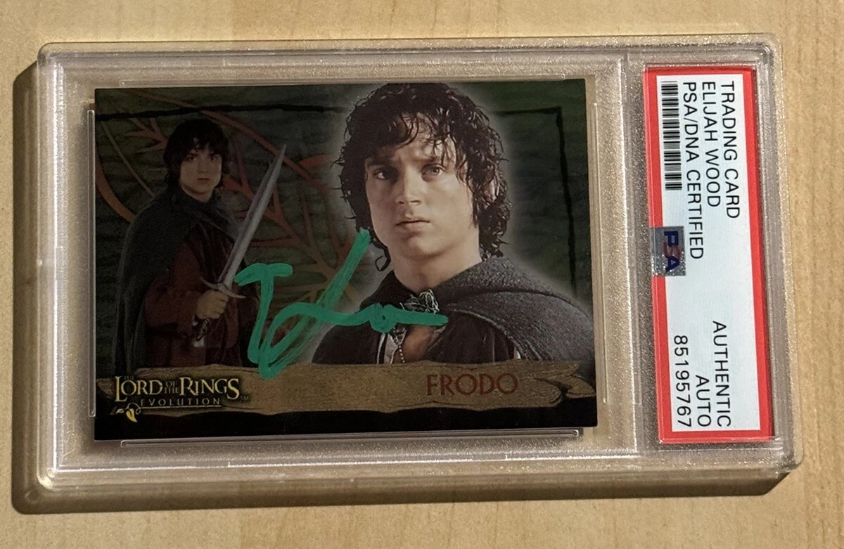 ELIJAH WOOD SIGNED AUTO THE LORD OF THE RINGS EVOLUTION FRODO 2004 Promo P1 PSA