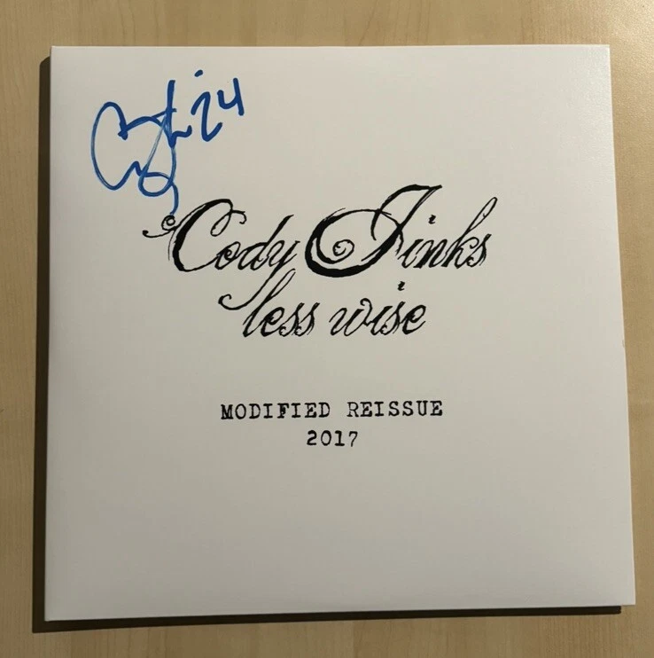 CODY JINKS SIGNED LESS WISE VINYL RECORD ALBUM AUTOGRAPHED COUNTRY SINGER COA