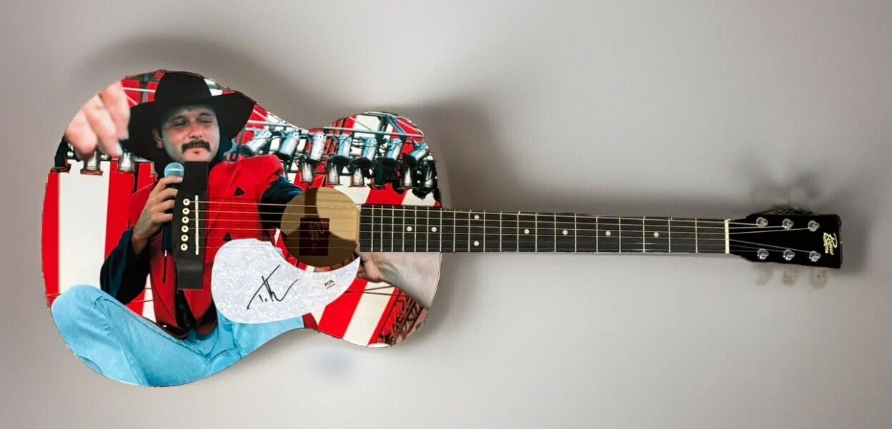 TIM MCGRAW HAND SIGNED CUSTOM GUITAR COUNTRY MUSIC LEGEND AUTOGRAPHED PSA COA