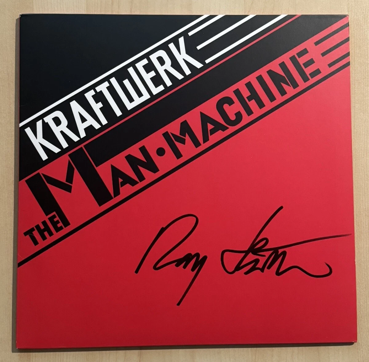RALF HUTTER HAND SIGNED VINYL RECORD ALBUM LP AUTOGRAPHED KRAFTWERK LEGEND COA